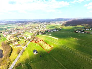 Działka budowlana z pięknym widokiem na Beskid Niski działka Gorzyce