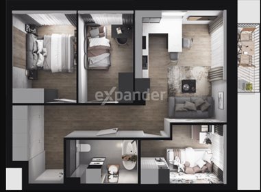 mieszkanie na sprzedaż 54m2 mieszkanie Gdynia, Chwarzno-Wiczlino, Wiczlińska