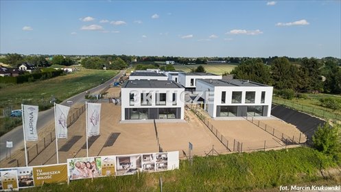 Nowoczesny dom bliźniak z garażem, 175 m2, ogród dom Marysin