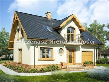 Nowoczesny dom 123,5m2 z garażem, las, surowy otwarty dom Władysławowo