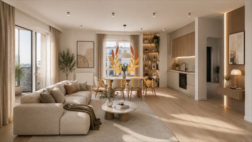 Nowoczesne 4-pokojowe mieszkanie z loggią i Smart Home mieszkanie Warszawa, Mokotów, Służewiec