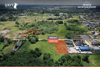 Sprzedam działkę budowlaną 1864 m² w Kobylnicy działka Kobylnica, Rzeczna