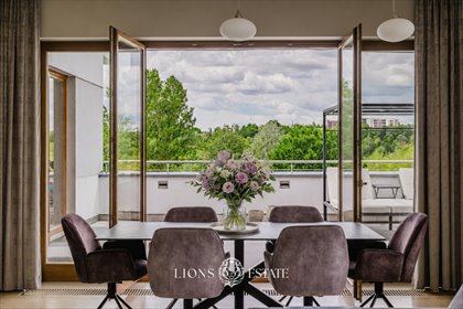Penthouse 170 m² z tarasami - panoramiczny widok na rezerwat mieszkanie Warszawa, Mokotów Stegny, Aleja Wilanowska