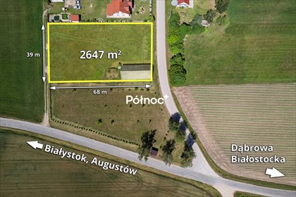 działka na sprzedaż 2647m2 działka Hamulka