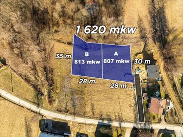 działka na sprzedaż 813m2 działka Siepraw, Akacjowa