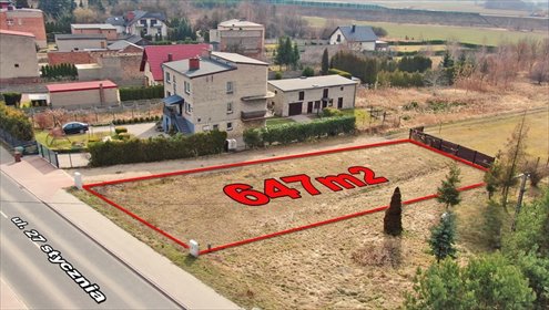 działka na sprzedaż 647m2 działka Dobieszowice, 27 Stycznia