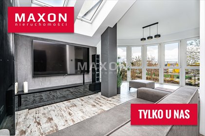 Dwupoziomowe 95 m² z dużymi przeszkleniami i nowoczesnym stylem mieszkanie Warszawa, Wawer, ul. Szumna