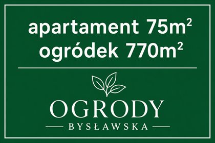 mieszkanie na sprzedaż 75m2 mieszkanie Warszawa, Wawer, Bysławska