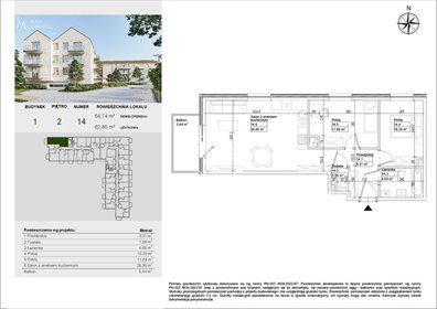 mieszkanie na sprzedaż 63m2 mieszkanie Osielsko, Aleja Adama Mickiewicza