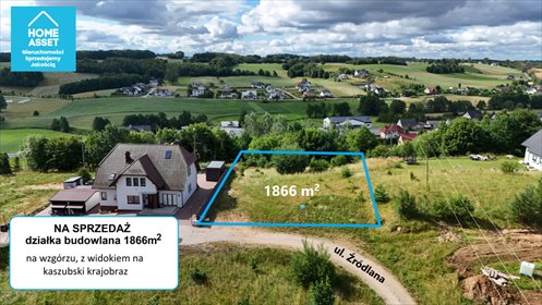 Do sprzedania działka 1866 m² w Miechucinie z widokiem na Kaszuby działka Miechucino, Źródlana