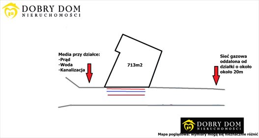 działka na sprzedaż 713m2 działka Łomża