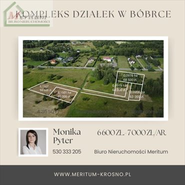 działka na sprzedaż 919m2 działka Bóbrka