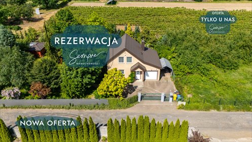 Dom wolnostojący z ogrodem i szklarnią w Brzezinach dom Brzeziny, Ogrodowa