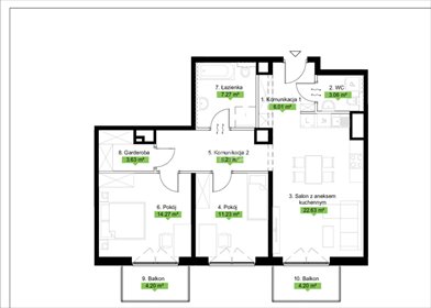 mieszkanie na sprzedaż 76m2 mieszkanie Poznań, Podolany, Jasielska