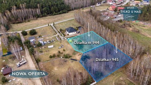 działka na sprzedaż 1234m2 działka Stoczki