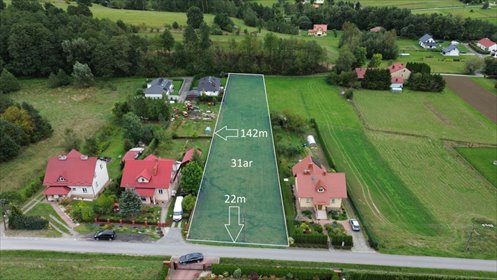 Działka 0,31 ha w Borek Stary - media i plan zagospodarowania działka Borek Stary