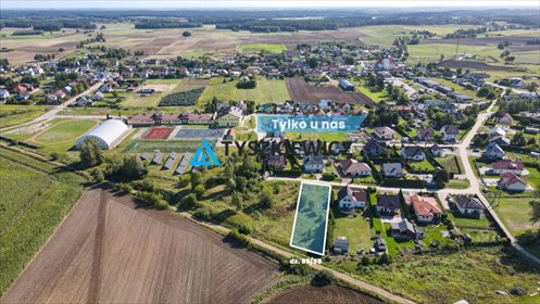 działka na sprzedaż 1073m2 działka Bobowo, Skośna