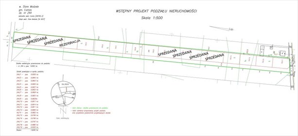 działka na sprzedaż 822m2 działka Stare Modzele, Wesoła