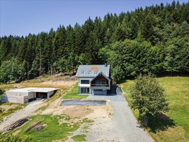 Na sprzedaż nowoczesny dom 160,7 m² z panoramicznym widokiem na góry dom Zawoja