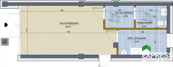 lokal użytkowy na wynajem 48m2 lokal użytkowy Białystok, Os. Piasta, Warszawska