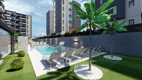 Nowoczesny apartament z basenem i parkingiem w Antalya mieszkanie Fevzi Çakmak, Fevzi Çakmak, Kepez, Antalya