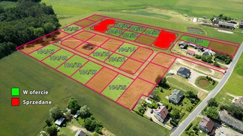 działka na sprzedaż 1100m2 działka Czarnocin