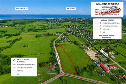 Inwestycyjna działka nad morzem 6518 m² Rusinowo działka Rusinowo, Sezamkowa