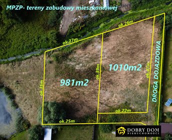 działka na sprzedaż 981m2 działka Klepacze