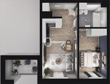 mieszkanie na sprzedaż 38m2 mieszkanie Kraków, Mistrzejowice, Osiedle Bohaterów Września