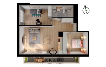 Do sprzedania 3-pokojowe mieszkanie 66 m² z dużym balkonem w Krakowie mieszkanie Kraków, Bronowice Wielkie, Sosnowiecka