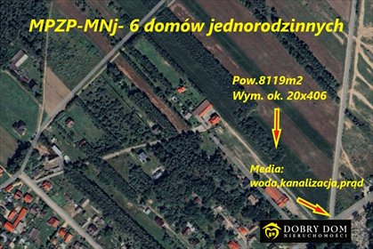 Polecam działkę pod 6 domów, las, infrastruktura działka Zadobrze