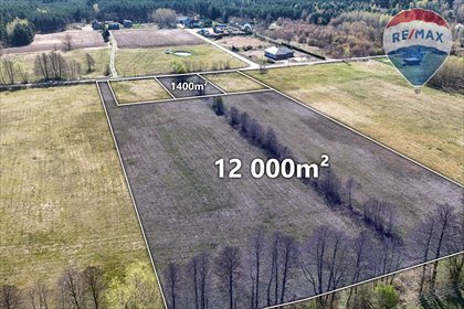 Na sprzedaż działka 13 400 m² z mediami i dostępem do drogi działka Ładne