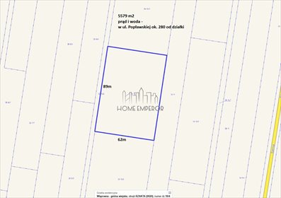 działka na sprzedaż 5579m2 działka Rzakta, Popławska