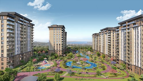 Luksusowe 4-pokojowe apartamenty z widokiem na jezioro i basen mieszkanie Tahtakale, Tahtakale, Avcılar, Stambuł
