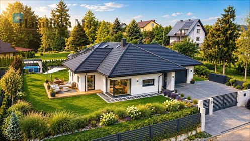 Nowoczesny dom 204 m² z panoramicznymi przeszkleniami dom Konary, Konary, Skrzyszów I