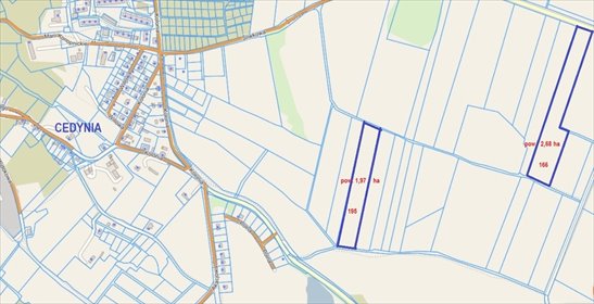 działka na sprzedaż 46500m2 działka Cedynia