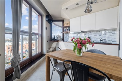 Stylowy 2-pokojowy apartament na ostatnim piętrze z loggią mieszkanie Warszawa, Praga-Południe