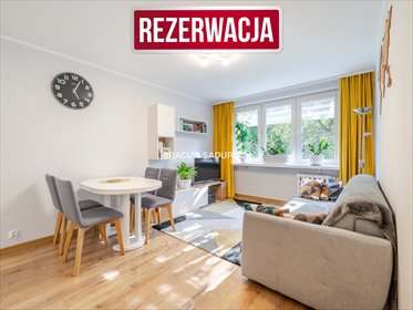 Do sprzedania przestronne 3-pokojowe mieszkanie 48 m² z widokiem na tereny zielone mieszkanie Kraków, Grzegórzki, Dąbie, Aleja Pokoju