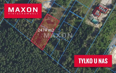 działka na sprzedaż 2474m2 działka Kajetany