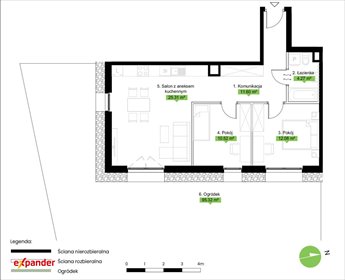 mieszkanie na sprzedaż 64m2 mieszkanie Poznań, Jasielska