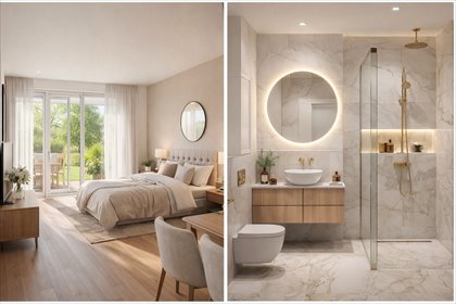 Nowoczesne 2-pokojowe mieszkanie z tarasem 40 m² we Wrocławiu - polecam! mieszkanie Wrocław, Rędzińska