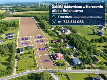 działka na sprzedaż 1000m2 działka Korczew