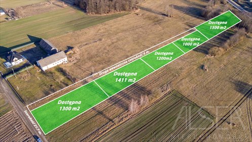działka na sprzedaż 1000m2 działka Łosinno, Polna
