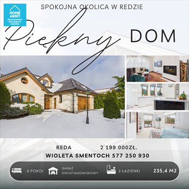 dom na sprzedaż 235m2 dom Reda, Wiejska
