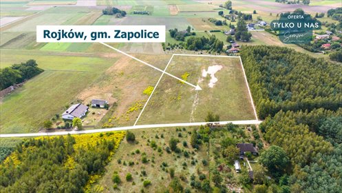 działka na sprzedaż 1350m2 działka Rojków