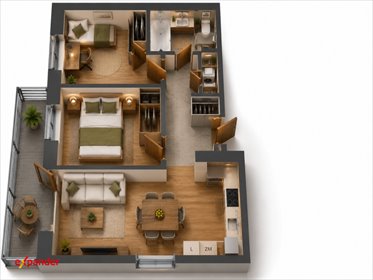 Nowoczesne 54 m² mieszkanie z loggią w Rzeszowie zapraszam mieszkanie Rzeszów, Przybyszówka, Technologiczna