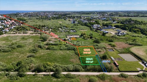 Działka rolna 848 m² blisko morza w Sianożętach - polecam! działka Sianożęty, Wrzosowa