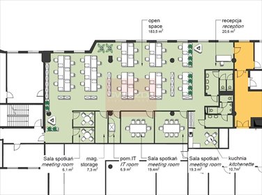 Nowoczesny lokal biurowy 340 m² w Żoliborzu - komfort i elastyczność lokal użytkowy Warszawa, Żoliborz