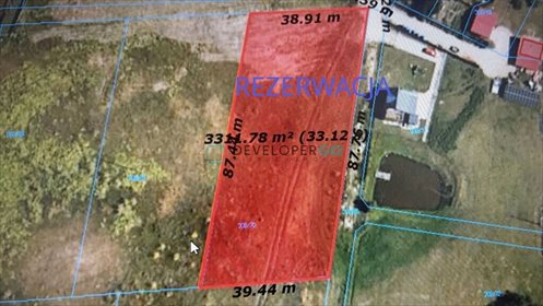 działka na sprzedaż 3310m2 działka Jaśki