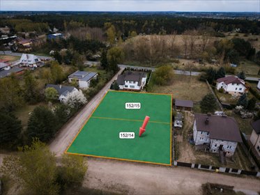 działka na sprzedaż 1018m2 działka Poddębice, Partyzantów